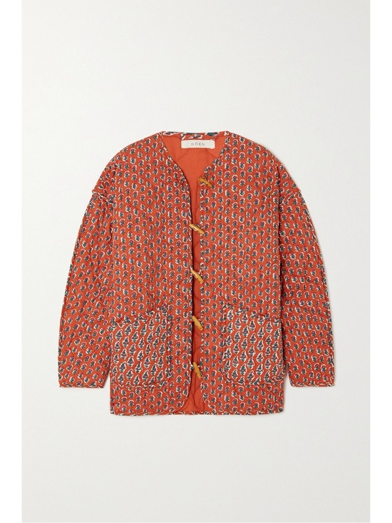 Jackets & Blazers - Doen Parker Jacket red floral size medium